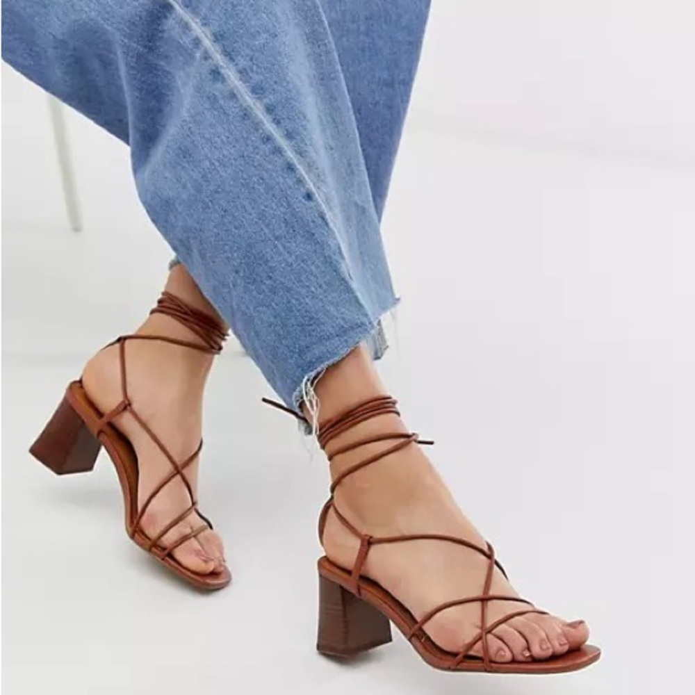 & Other Stories Lace Up Heels